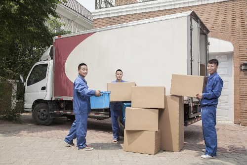 Planning a commercial move in Harrow with business equipment ready for relocation
