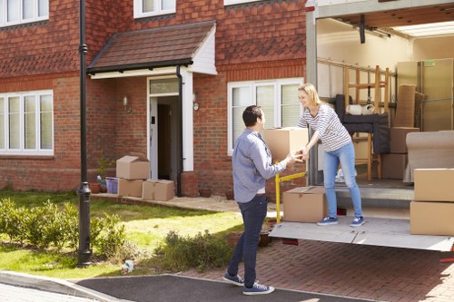 Retail stock and commercial assets prepared for transport in Harrow