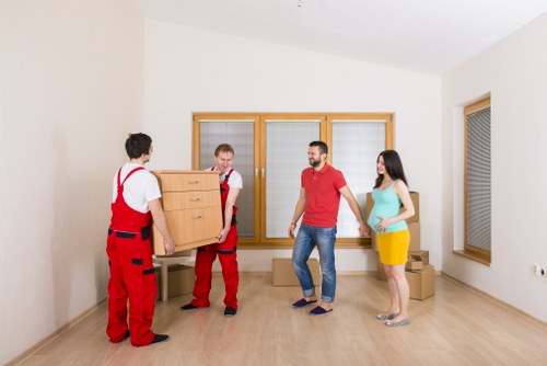 Commercial packing and unpacking support for business moves in Harrow