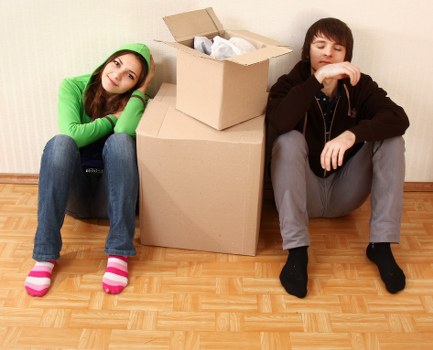 Organised relocation with boxes ready for transport in Harrow