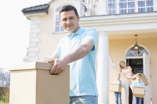 Home removals team preparing a move in Harrow