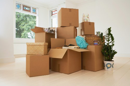 Business relocation team organising office move logistics