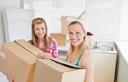 Household packing materials ready for a move in Harrow