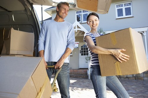 Careful packing of IT equipment during office removals in Harrow