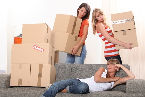 Packing and loading items into a removal van in Harrow