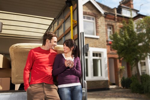 Customer choosing the right removal truck hire option in Harrow