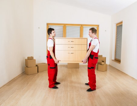 Storage-ready packing boxes and protective materials in Harrow