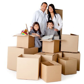 Local moving van parked for a Harrow home relocation